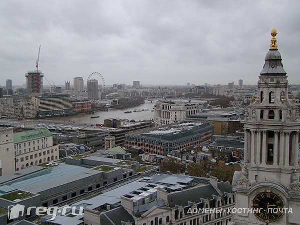 Вид на Лондон со смотровой площадки собора Святого Павла Вид на Лондон со смотровой площадки собора Святого Павла