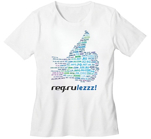 Белая футболка «REG.Rulezzz!»