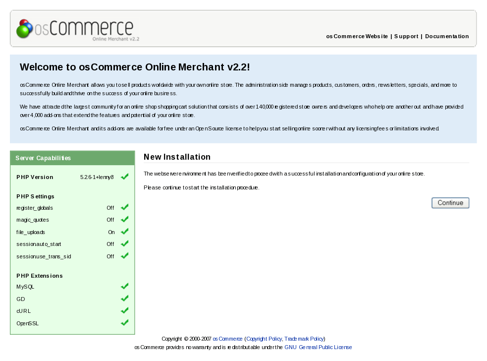 Как установить oscommerce на хостинг лучшие vps хостинг в россии