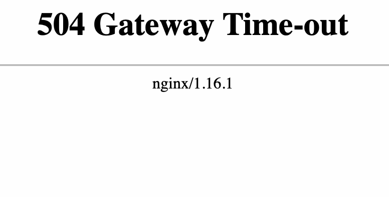 Ошибка 504 Gateway Time Out
 |
 REG.RU