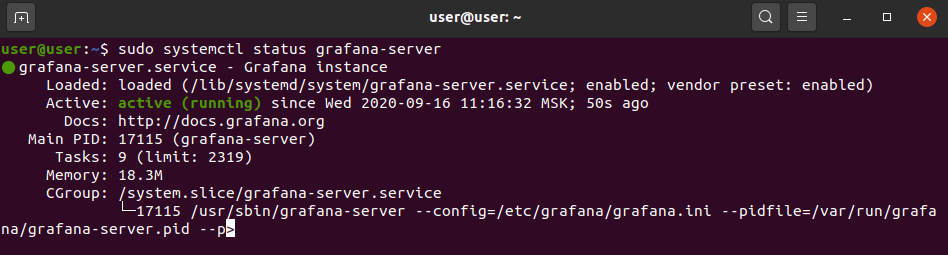 Grafana install Ubuntu
