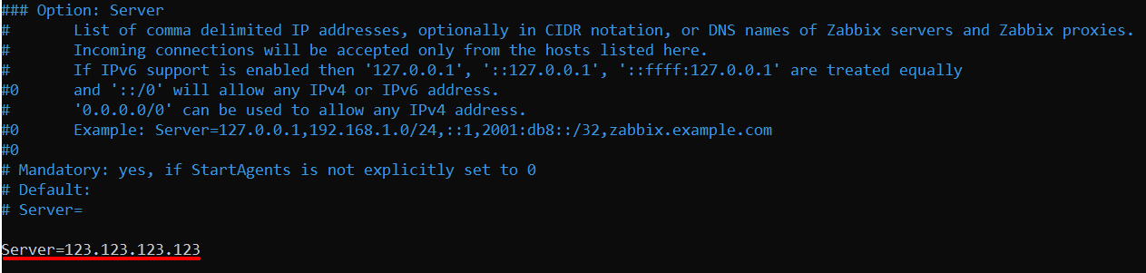 Конфигурационный файл zabbix_agentd.conf
