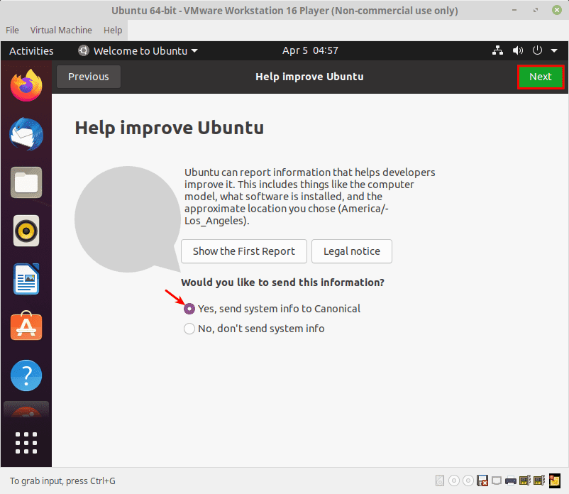 настройка виртуальной машины ubuntu 5