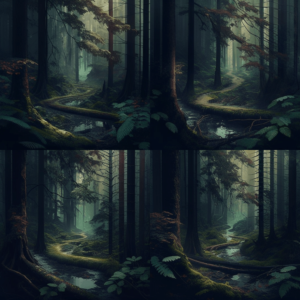 4 варианта леса